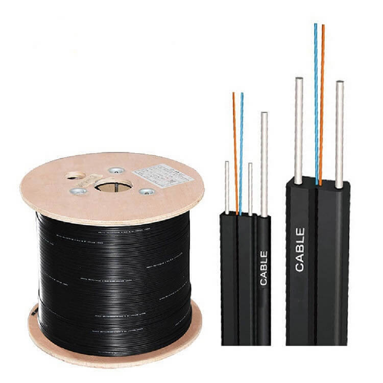 fiber drop cable outdoor 1 2 4 core g652 g652d g657a g657a2 ftth single mode fibra optica wire sc g657 lszh drop cable - Image 5